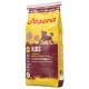 Gelbe und braune Tasche Josera Junior Kids Hundefutter, gekennzeichnet für die Aufzucht von mittelgroßen und großen Rassen, glutenfreies Rezept.