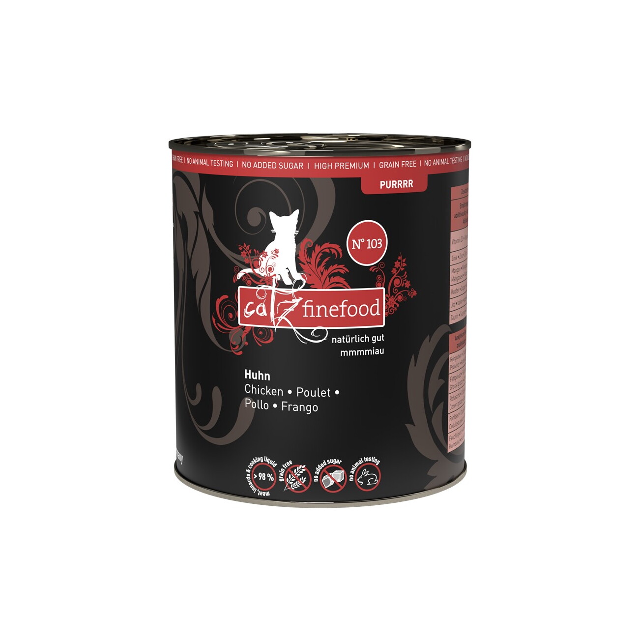 Catz finefood Nassfutter Katze Pure Adult No. 103 Huhn 6x800 g