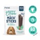 Emballage de bâtonnets Mâch' d'Edgard Cooper pour chiens, contenant 7 bâtonnets à mâcher. Saveur : fraise & huile de menthe. 60 kcal par bâton.