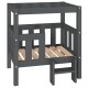 erhöhtes Hundebett aus Kiefernholz grau 43 cm, 70 cm, 43 cm