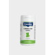 Weiße Canina Caniflora Vital Supplementflasche für Katzen mit grüner Katzensilhouette; Etikett zeigt „Canina“, „Caniflora Vital“, „Für Katzen“.