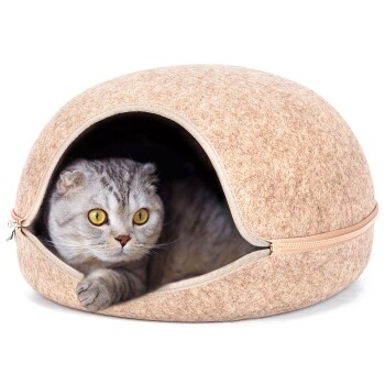 - Katzenhaus Halbgeschlossen aus Filz