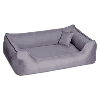 DONALD ORTHO Hundebett Anti Haar M L XL XXL 80 100 120 150cm grau/ grau 1 m, 25 cm, 75 cm