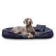 ® XENIA - Orthopädisches Hundebett / Hundesofa anthrazit 1,45 m, 20 cm, 1,05 m
