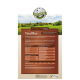 Etikett für "VitalPlus" Hundefutter von Bellfor, mit Logo, Nährwertinformationen und einer malerischen Hintergrundgrafik.