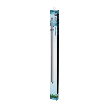 EasyLed Universal Süßwasser Vertikale Verpackung eines Easy LED-Aquarienlichts, beschriftet mit "UNIVERSAL", mit Bildern von Wasserpflanzen und Fischen am Boden.