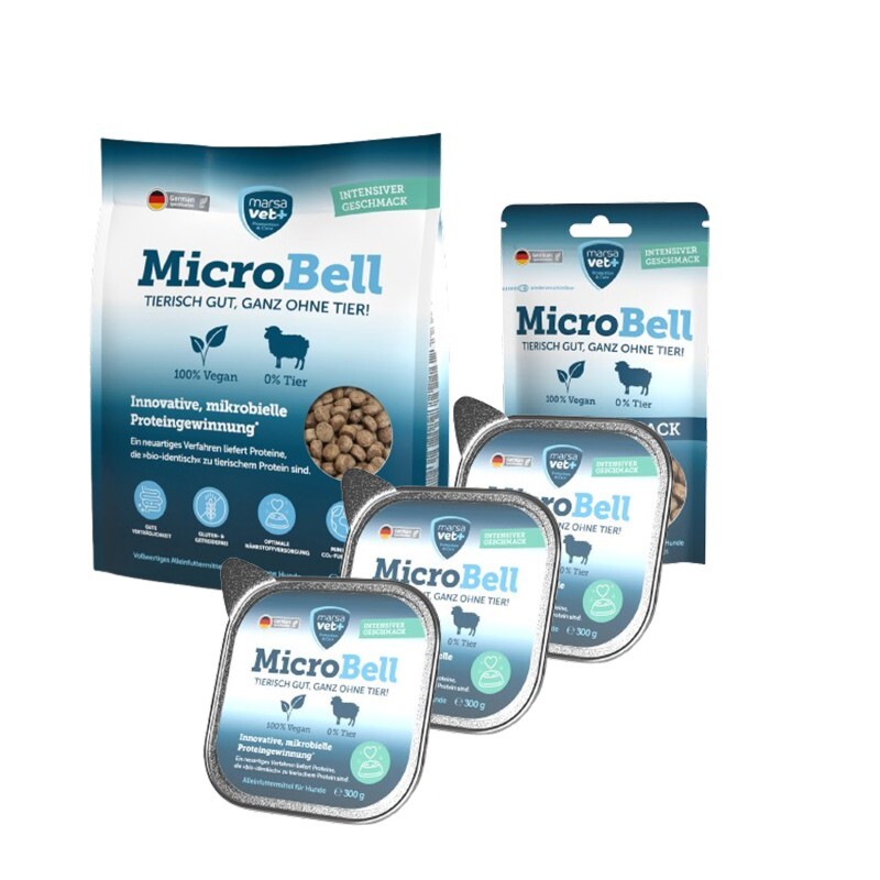 Marsavet Veganes Hundefutter-Set mit mikrobiellem Protein