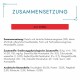 Huisdierenvoer verpakking gelabeld 'ZUSAMMENSETZUNG mit RIND', met ingrediënten, voedingsinformatie, vleesinhoud en additieven.