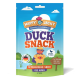 Happy Jacky Duck Snack getreidefreier Hundesnack mit Cartoon-Ente als Superheld und Produktdetails.