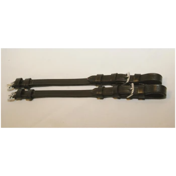 Zwei dunkelbraune Leder-Haustierhalsbänder mit silbernen Schnallen, flach auf einem weißen Hintergrund ausgelegt.