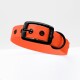 Biothane Halsband Orange Schwarz S