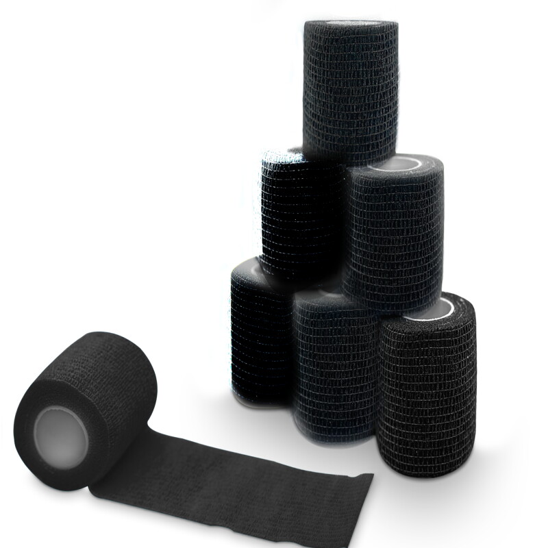Petsation Bandagen schwarz 10cm 6St 10cm x 4,5m