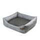 SoftColor luxury dog bed in grau color khaki L
