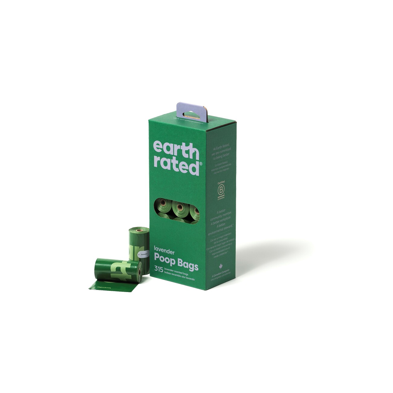 Earth Rated Koteutel Lavendelduft auf 21 Nachfüllrollen 315 Stk.