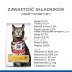 Torba karmy dla kotów Hill's Science Plan Urinary Health z szarym tabby. Informacje żywieniowe: białko 31,7%, tłuszcz 10,3%, błonnik 1,2%.