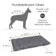 Hundebett "Urban" für große Hunde, Maße 100 cm x 80 cm, 9 cm dick, geeignet für Rassen wie Deutscher Schäferhund und Dobermann.
