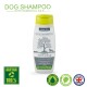 Bottle of Ancol Dog Shampoo with essential oils, labeled "Puppy Pure & Mild," 200ml, featuring eco-friendly claims and a tree graphic.