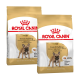 Zwei Säcke Royal Canin Adult French Bulldog Hundefutter, mit einem Bild eines Französischen Bulldogs auf der Vorderseite und Nährwertangaben.