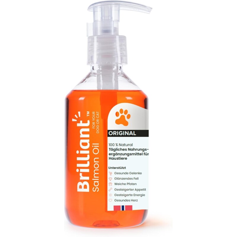 Brilliant Petcare Hofseth Biocare Brilliant Lachsöl für Hunde, Katzen, Welpen, Frettchen und Haustiere – Reines Omega-3, -6 & -9...