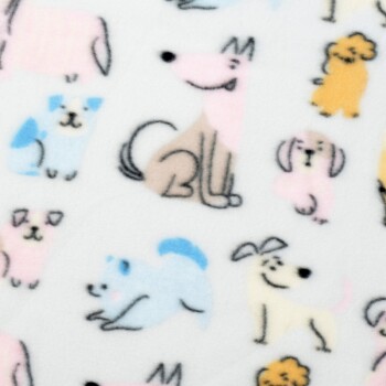 Fleecedecke Comic Hund L
