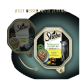 Sheba Nature's Collection Katzenfutterverpackung mit einem Hähnchen- und Paprika-Gericht, mit dem Text "JETZT BESSER ALS JE ZUVOR!"