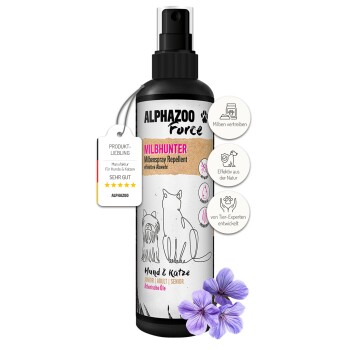 MilbHunter Milbenspray für Hunde & Katzen I Starkes Anti Milbenmittel 200 ml
