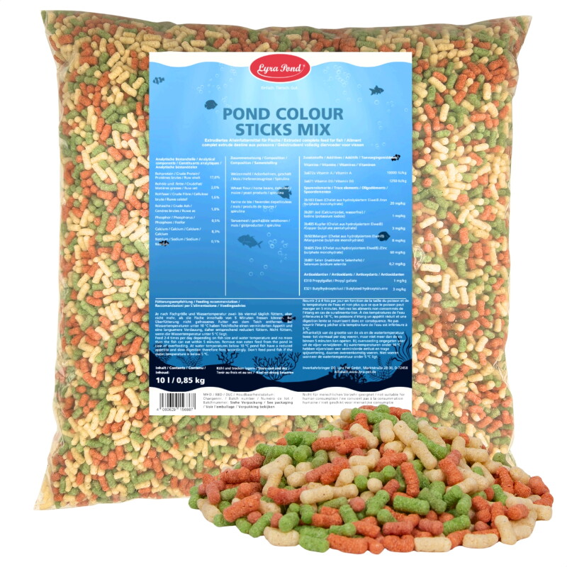 Lyra Pet Lyra Pond Colour Sticks Mix Fischfutter 850 g