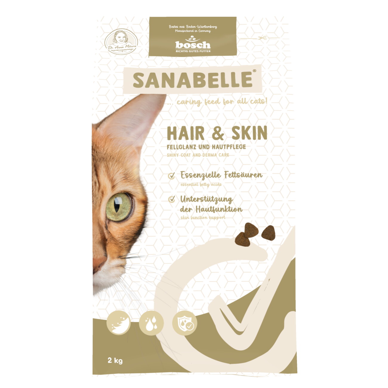 Sanabelle Trockenfutter Katze, Adult, Hair & Skin 2 kg