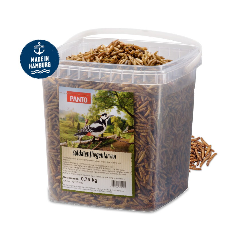 Panto SOLDATENFLIEGENLARVEN 750G