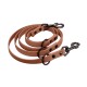 bio-leine Biothane Führleine verstellbar braun/ caramell 2,5 m