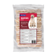 Clear bag of FIT+FUN KAUSTICKS twisted dog chew sticks, label shows a golden retriever and text 'KAUSTICKS gedreht'