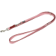 Pink and red adjustable dog leash with metal clasp and Amour brand tag.
