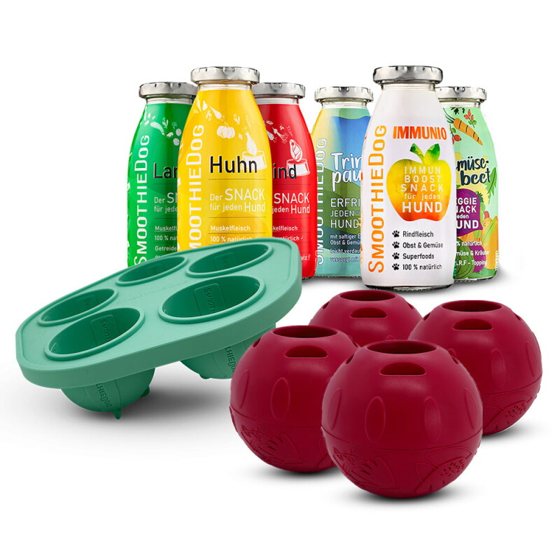 SmoothieDog Mix 6x 250 ml + Schleckball 4 Stück