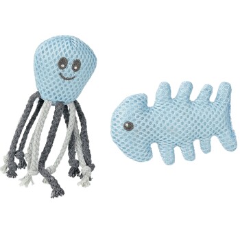 AniOne Spielzeug Dental Oktopus+Fisch catnip