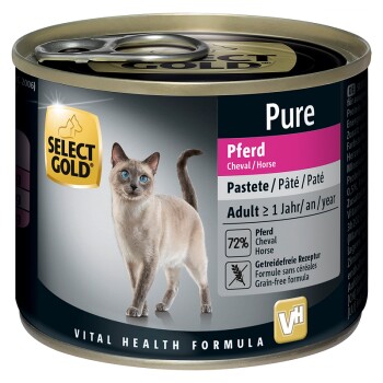 SELECT GOLD Pure Adult Paté Cheval 12x200 g