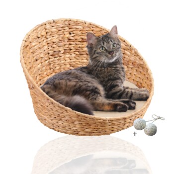 ® Katzenkorb Tierkorb mit Gratis-Beigabe