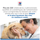 Chien golden retriever tenu doucement par une personne, avec le logo Hill's et un texte en français sur les experts en nutrition animale au-dessus.
