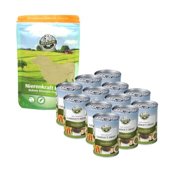 Bellfor Sparset Nr. 10 – Landgut-Menü 2x 6x400g + Nierenkraft Pulver 80g