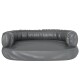 Hundebett Ergonomisch Kunstleder grau S