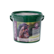 Grüner Eimer mit der Aufschrift 'AGROBS Zink pur für Pferde', mit einem Pferdekopf, der anzeigt, dass es sich um ein Zinkpräparat für Pferde handelt.