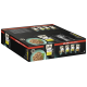 Sheba Katzenfutter Maxi-Pack mit 60 x 85g Auswahl an Mini-Filets, mit einem Foto einer Katze und einer Schüssel mit Nassfutter.