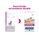 Vergleich der Eukanuba Hundefutterverpackung für Labrador Retriever Formel, zeigt neues Design mit Hundebild und Nährstoffdetails.