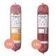 Zwei 1000g Hundefutterpakete: "Geflügel pur" (50 % Fleisch) und "Rind pur" (55 % Fleisch), beide mit "Simple Bark"-Logo und "13x"-Markierungen.