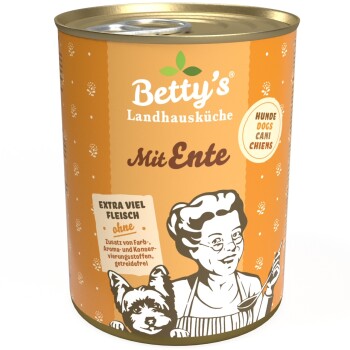 Betty’s Landhausküche mit Ente 6 x 400g für Hund