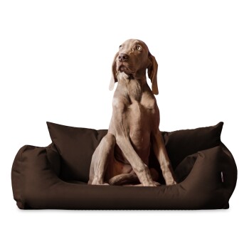 Tierlando NEMO Hundebett Hundesofa S M L Hundekorb Katzenbett 65 80 100cm braun 65 cm, 20 cm, 50 cm