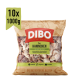 DIBO Kaninchen Haustierfutterpaket, mit Kaninchenfleisch für Hunde und Katzen, mit einem Etikett, das 10x 1000 g und 'leicht verdaulich' angibt.