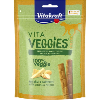 Stickies Vitakraft Vita Veggies : 100 % légumes avec fromage et pomme de terre ; sans céréales, sans sucre ; Fabriqué en Allemagne