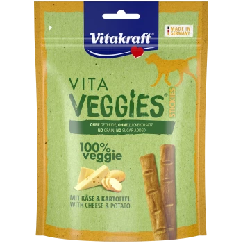 Stickies Vitakraft Vita Veggies : 100 % légumes avec fromage et pomme de terre ; sans céréales, sans sucre ; Fabriqué en Allemagne