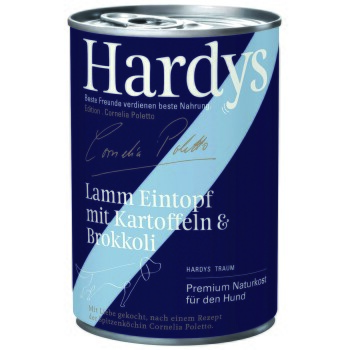 Hardys Edition Cornelia Poletto Nassfutter Hund Adult 6x400 g Lamm Eintopf mit Kartoffeln & Brokkoli