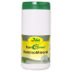 Behälter von cdVet EquiGreen HuminoMineral, ein natürliches Ergänzungsmittel für Haustiere, mit einem grünen Deckel und einem Etikett mit Produktdetails.